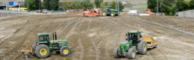 Preparación de suelo para nave industrial